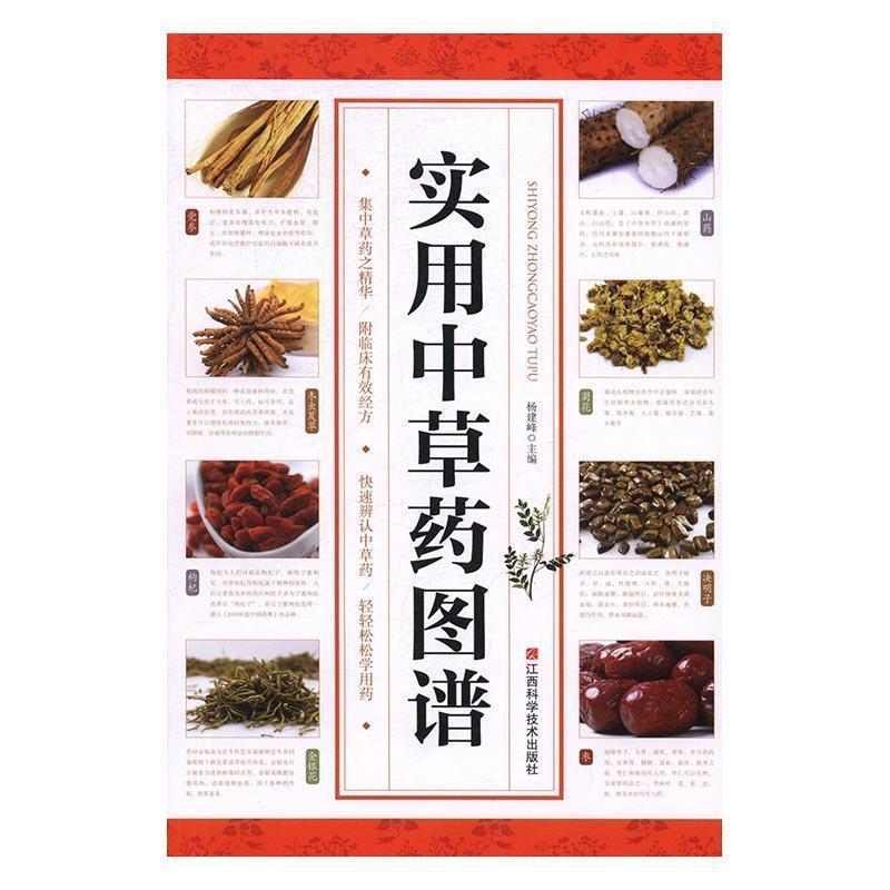 正版新书】实用中草药图谱杨建峰9787539058368