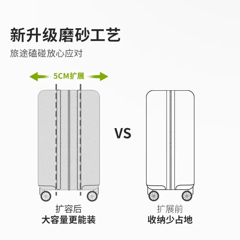 爱华仕行李箱 可扩展旅行箱密码箱 OCX6229D-20 48.1L高清大图
