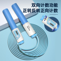 得力安格耐特F4002泡棉手柄双向机械计数PVC跳绳(蓝)(根)*5