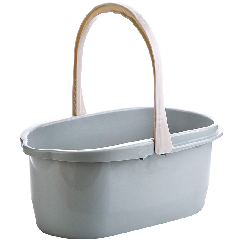 长方形洗拖把桶挤水桶胶棉闪电客拖把清洗桶手提平板拖布桶加厚折叠款