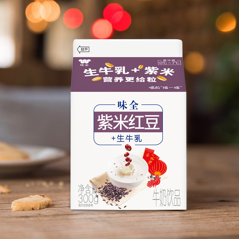 味全谷物红豆紫米牛奶300g