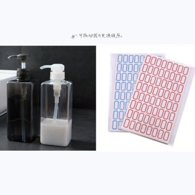 按压式沐浴露分装瓶洗手液瓶子大容量洗发水分装空瓶按压瓶 白色+标签贴1张(64小帖)