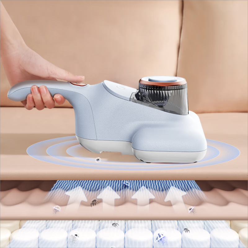 美的(Midea)有线除螨仪双电机强劲吸力高频拍打热风除湿UV紫外线除菌除螨四重精细过滤MT1