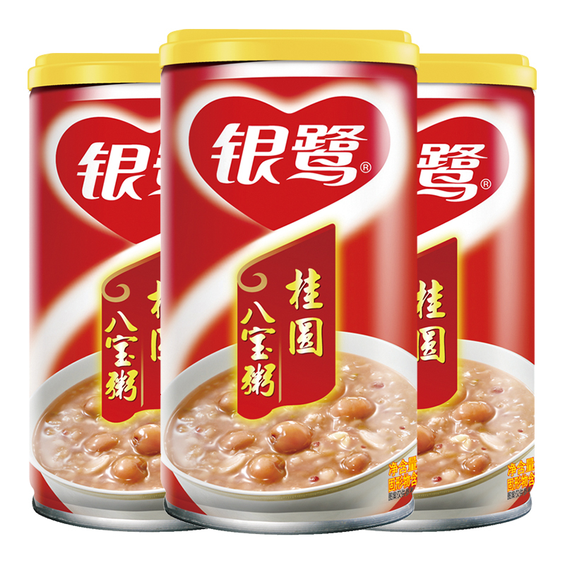 银鹭 桂圆八宝粥 360g*12 速食粥(新老包装交替发货)