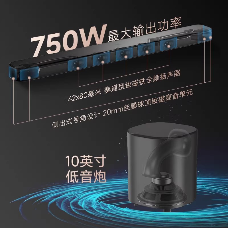 JBL BAR500MK2回音壁家庭影院音响5.1杜比全景声电视音响家用无线蓝牙音响条形音箱高清大图