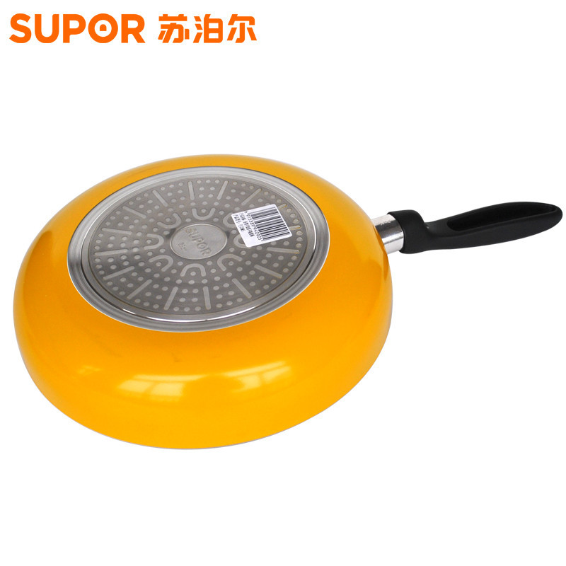 苏泊尔（SUPOR）平底锅不粘锅煎锅少油烟煎炒锅煎盘牛排锅烙饼锅煎饼锅电磁炉炒菜锅 24cm PJ24M5