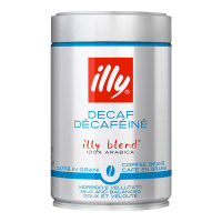 意利(illy)低咖啡因烘焙咖啡豆 250g/罐 黑咖啡 进口咖啡豆 进口原味咖啡 意大利进口