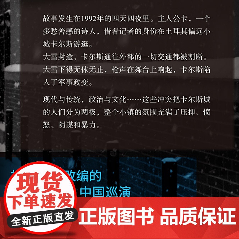 雪 奥尔罕 帕慕克 另著/我的名字叫红/我脑袋里的东西/红发女人/伊斯坦布尔一座城市的记忆/纯真博物馆 诺贝尔文学奖得主高清大图