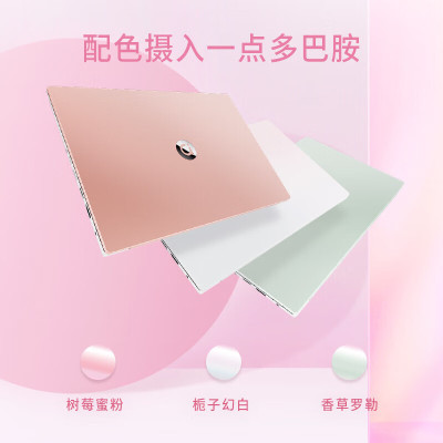 华硕a豆14 2024 高颜值AI轻薄办公笔记本电脑(13代i5 16G 1T 14英寸护眼屏 豆叮AI助手)商务学生 树莓蜜粉