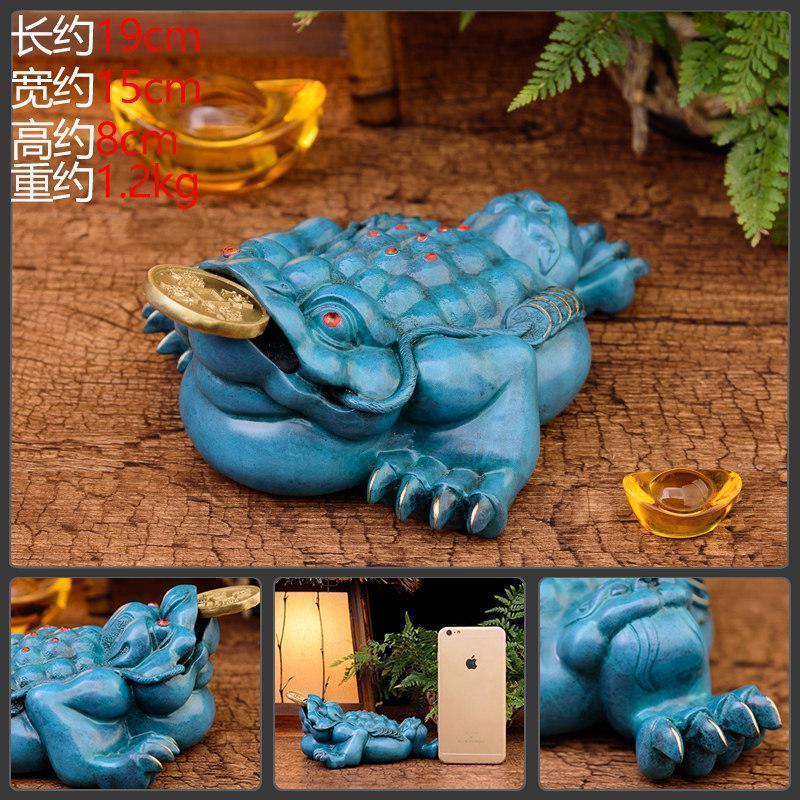 家柏饰(CORATED)金蟾摆件 金蟾摆件大号三脚金蟾蜍蟾收银台彩铜高清大图