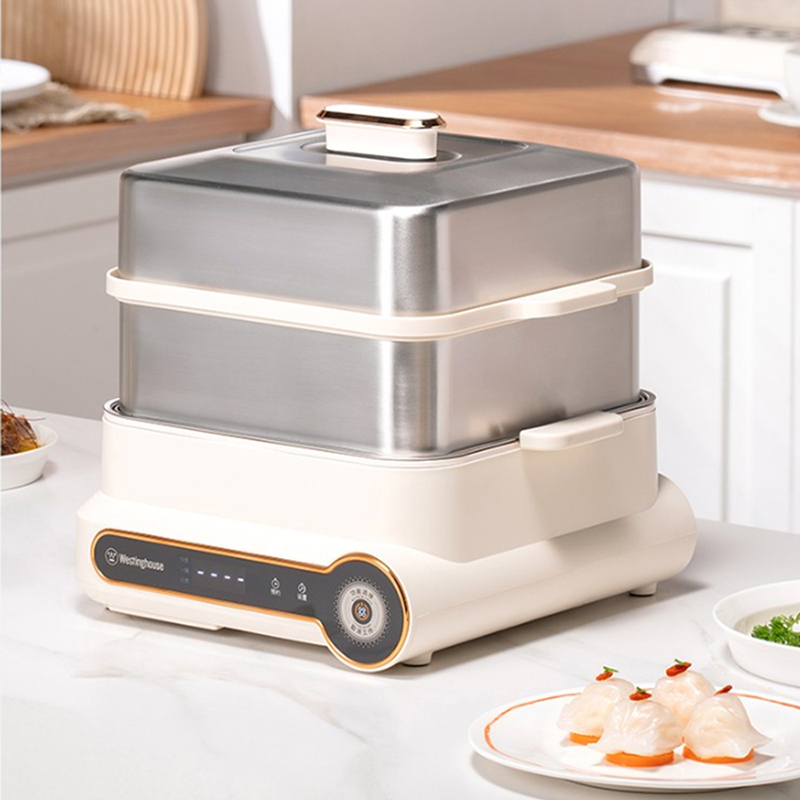 西屋Westinghouse 电蒸锅WZL12S12 杏仁白高清大图