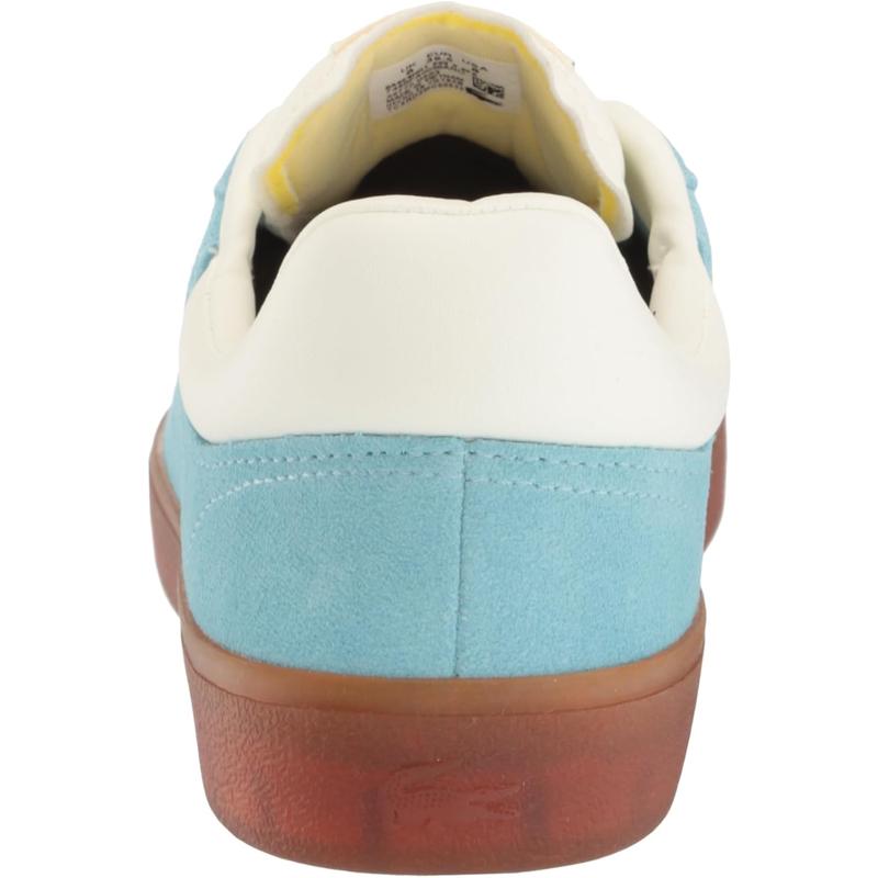 Lacoste女鞋新款百搭休闲板鞋舒适运动潮流拼色真皮小白鞋高清大图