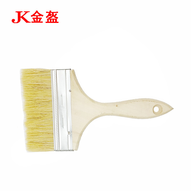 金盔纯猪鬃毛油漆刷毛刷6寸/把高清大图