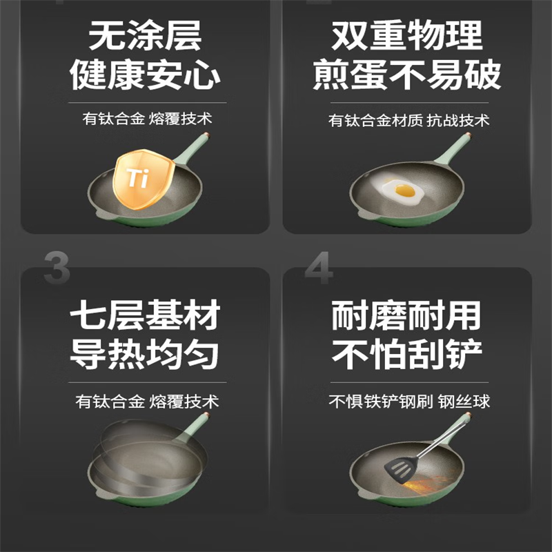 诺顿 福米斯钛金煎32公分炒锅 1JFMS032 单个价