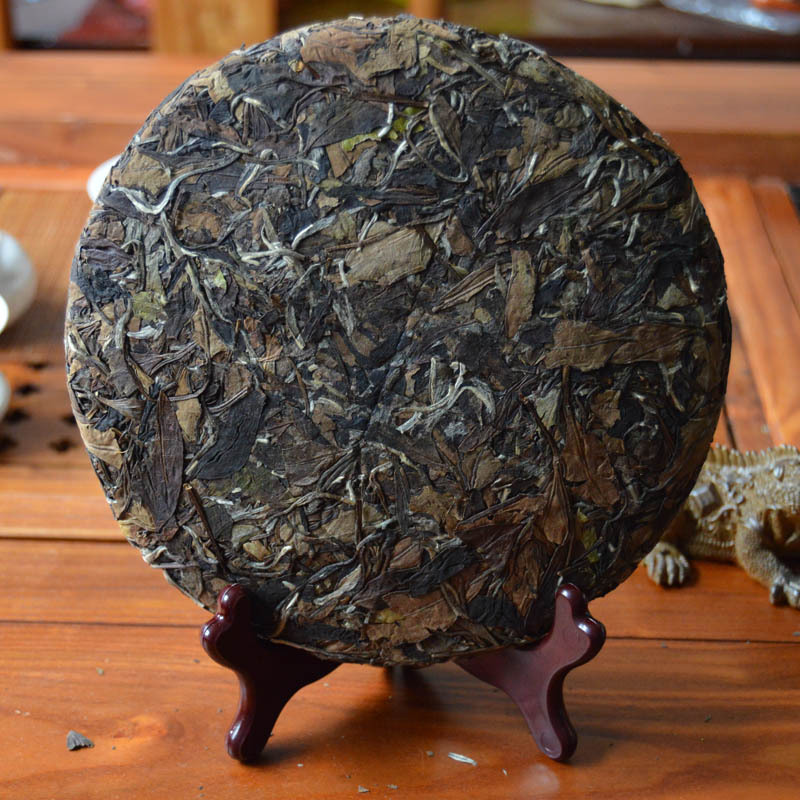 福岗福鼎白茶饼350克寿眉紧压白茶饼福鼎老白茶茶叶