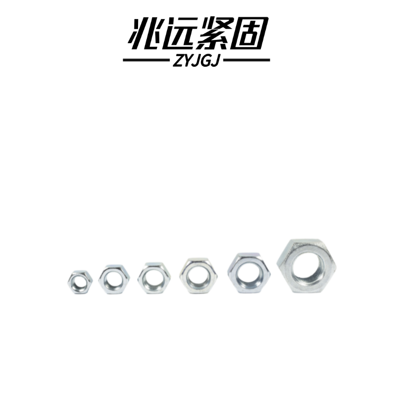 兆远紧固 304不锈钢六角螺母(个)(M6)高清大图