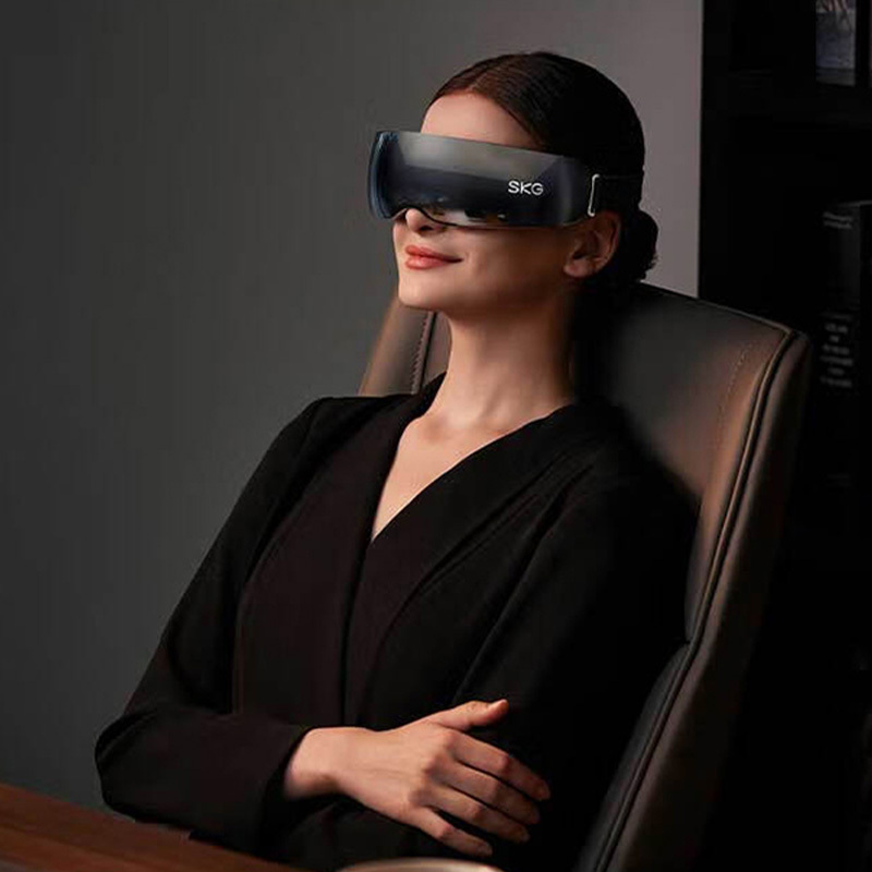 SKG眼部按摩仪点震按摩眼罩蓝牙音乐太阳穴眼保仪K5新一代高清大图