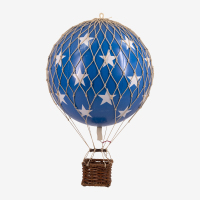 AUTHENTIC MODELS荷兰进口 复古客厅儿童房装饰挂饰模型 空中的浪漫旅行 蓝星小号热气球