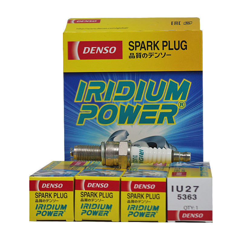 电装(DENSO)单铱金·摩托车火花塞IU27适配ZS125T/JH600/雅马哈/川崎铃木/黄龙/杜卡迪(单支装)