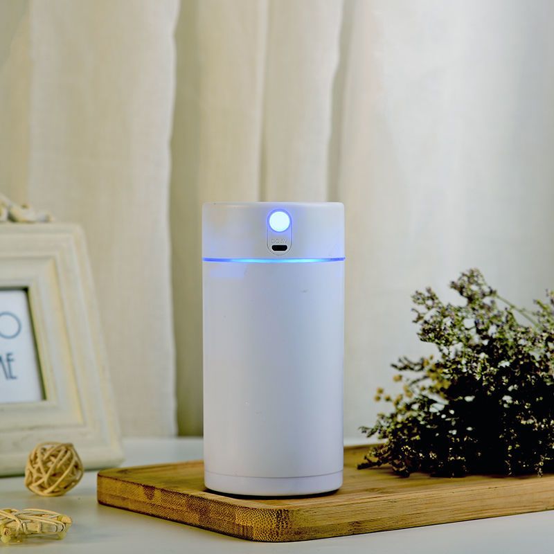 可充电加湿器家用静音空调房办公室车载喷雾器大雾学生宿舍香薰机|倾城粉(充电款) 加湿器+5棉棒+小风扇+精油
