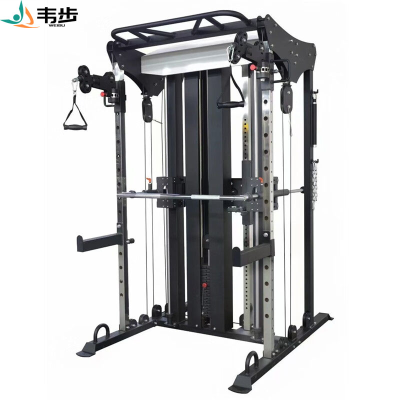 韦步WF-6000多功能史密斯机小飞鸟综合训练器家用商用龙门架多功能组合健身器材史密斯机单机高清大图