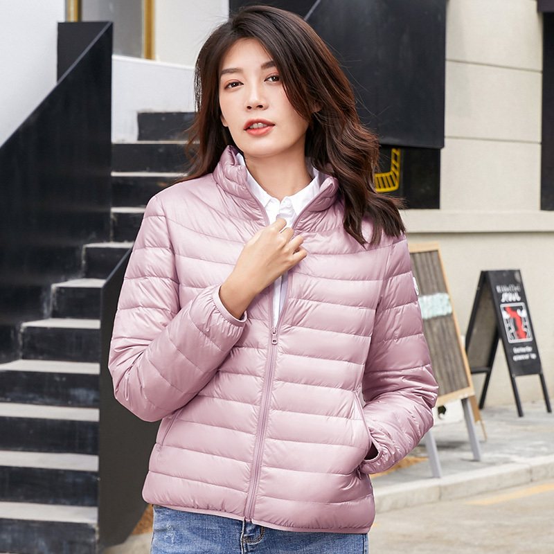 冰洁轻薄羽绒服女短款2019秋冬新款保暖外套时尚潮反季j90131112d