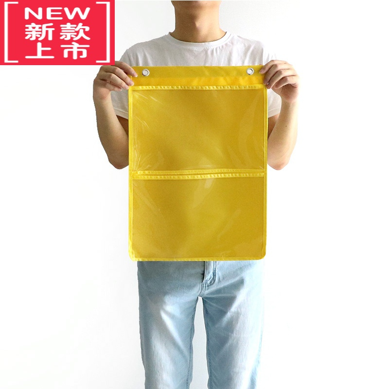 可莉允幼儿园挂袋A4作品展示袋牛津布防水绘本收纳耐磨图书阅读区收纳袋