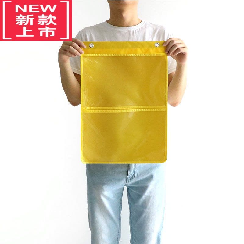 可莉允幼儿园挂袋A4作品展示袋牛津布防水绘本收纳耐磨图书阅读区收纳袋图片