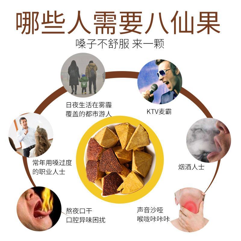半山农 八仙果100克/瓶 陈皮柚子参白柚参陈年八珍果 保健茶饮
