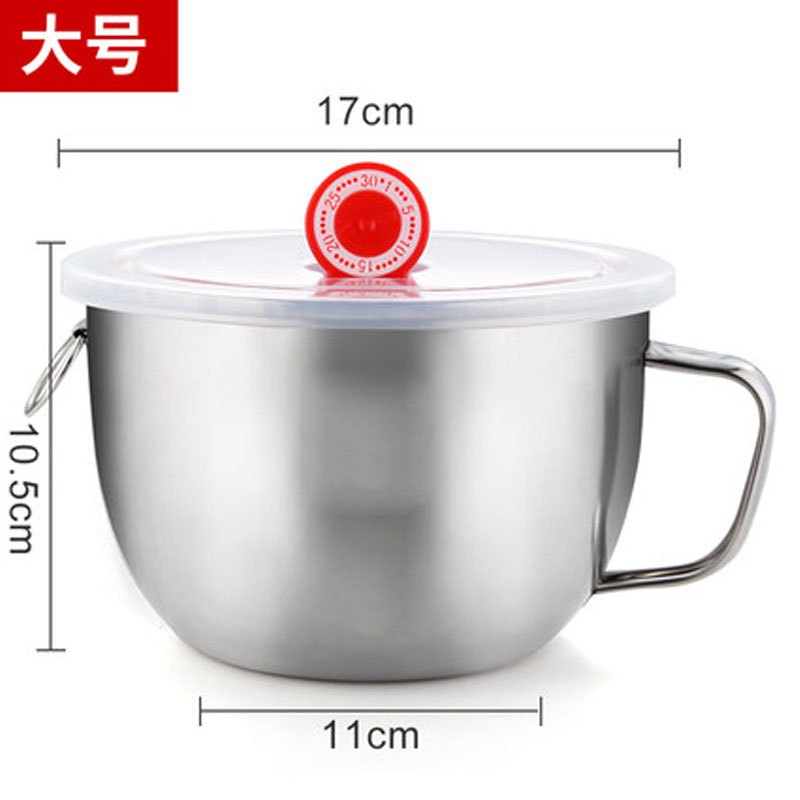 趣涉家居 泡面碗带盖大号吃饭碗学生便当盒方便面碗宿舍碗筷套装饭盒通用简约保鲜盒保鲜碗家用生活日用简约