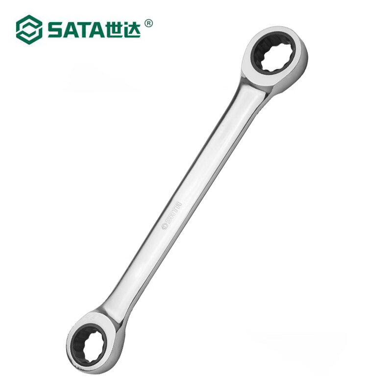 世达(SATA)全抛光双梅花快扳8x9MM 46201高清大图