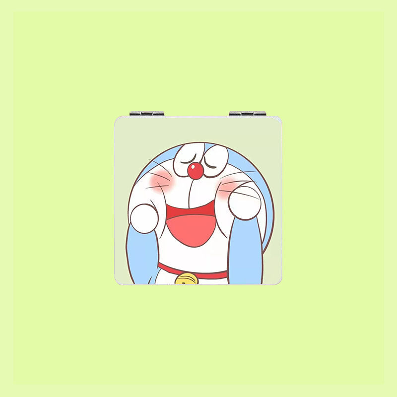 哆啦a梦揉脸款 哆啦a梦小镜子男女款随身携带迷你可爱折叠双面镜便携