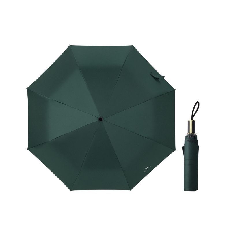 简约雨伞晴雨两用创意商务uv黑胶防晒防紫外线太阳伞男女遮阳伞