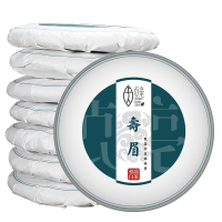 贞毫茶叶 福鼎白茶 老白茶饼 2018年寿眉 8饼装2800g
