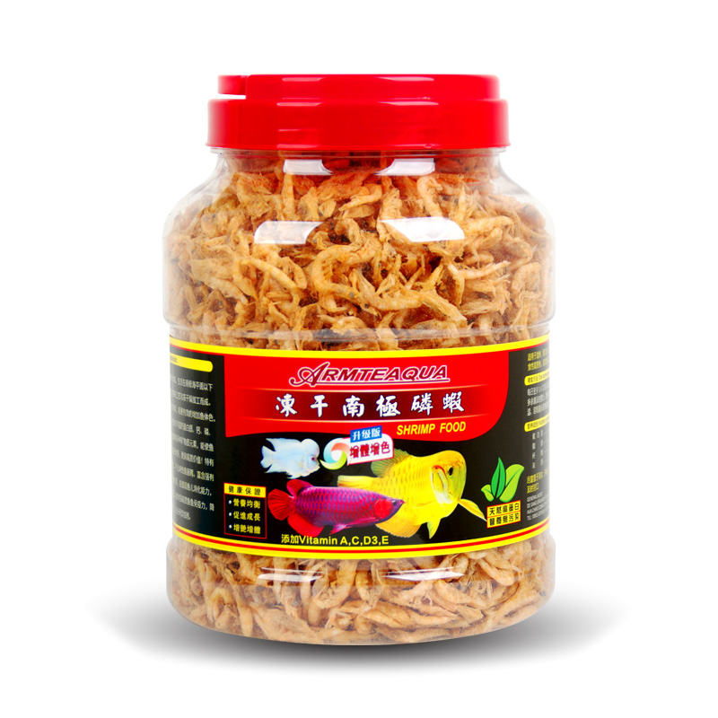 冻干虾南极磷虾血鹦鹉罗汉鱼食鱼地图龟粮龙鱼巴西乌龟饲料虾干皮高清大图