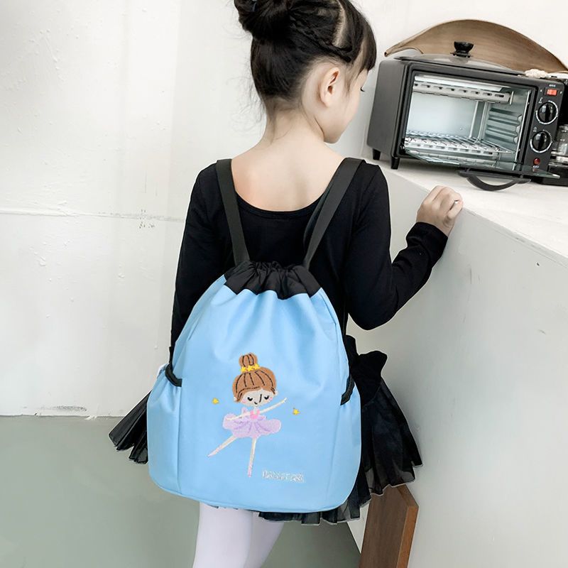 舞蹈包印儿童跳舞书包中国舞拉丁芭蕾舞绣花双肩背包