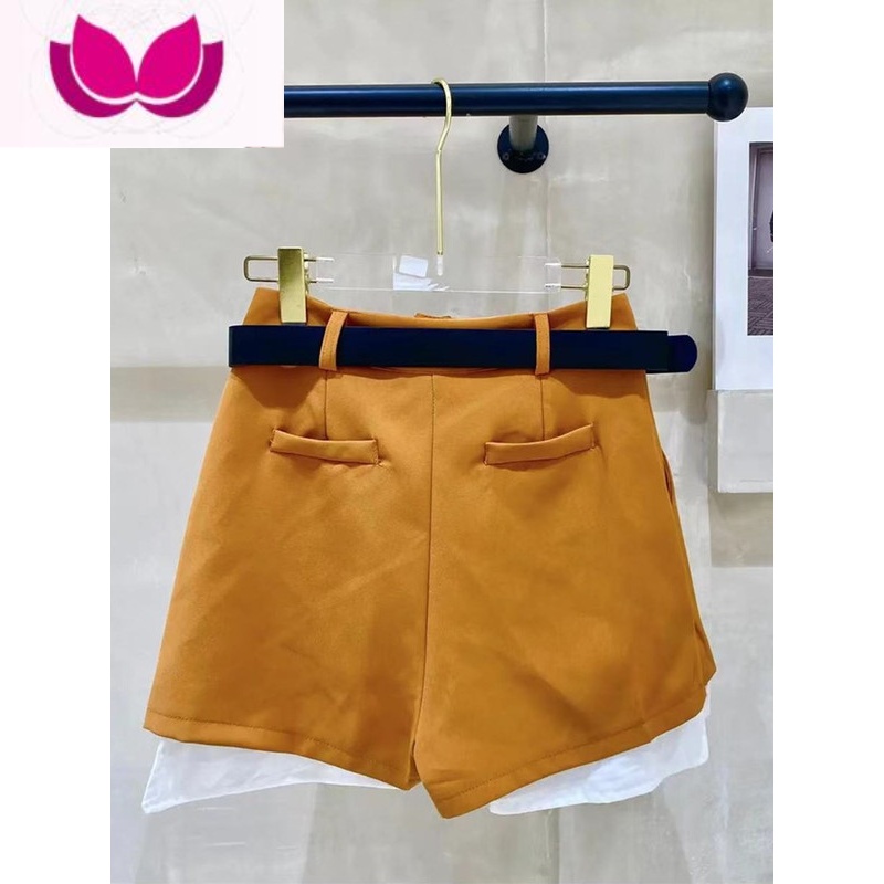 七斓欧货潮牌职业套装女春高级感韩版拼接西装外套高腰休闲裤裙套高清大图