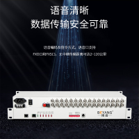 博扬 BY-P16E1 PDH光端机16路E1 16路2M光端机 光纤收发器 FC单纤20公里 机架式 双电源