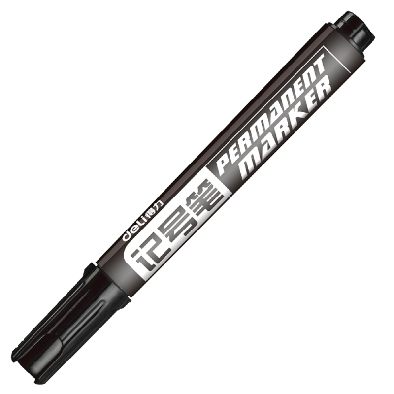 得力deli记号笔大头水笔油性粗笔写字标记笔经典实用记号笔10支装6881