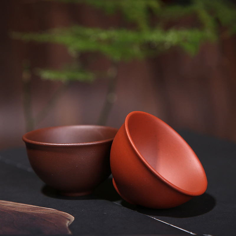 风源紫砂杯子 原矿紫砂小杯品茗(紫色小号)