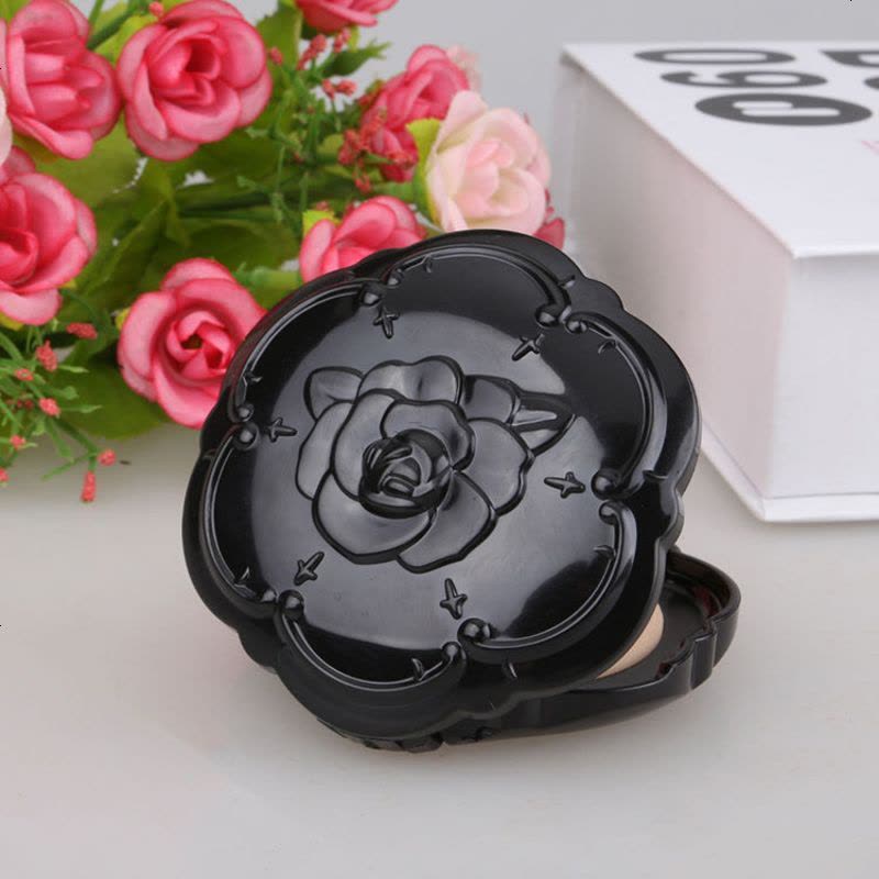 安娜女王风格粉朴盒折叠镜便携随身化妆小镜子送粉扑 436带吸油纸镜子图片