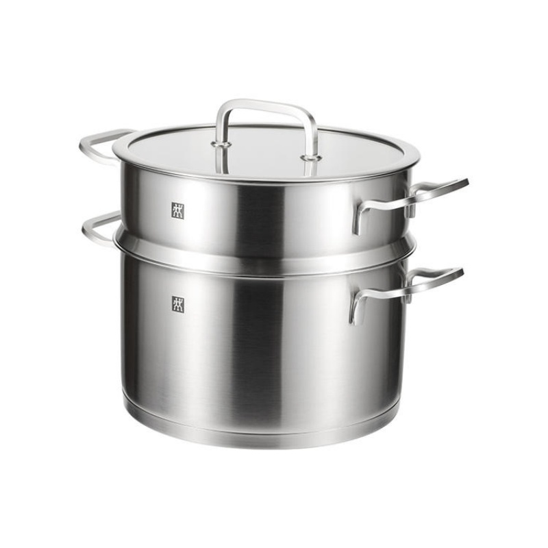 双立人(ZWILLING)24CM深烧锅+蒸笼24cm套装 ZW-C130(单位:套)