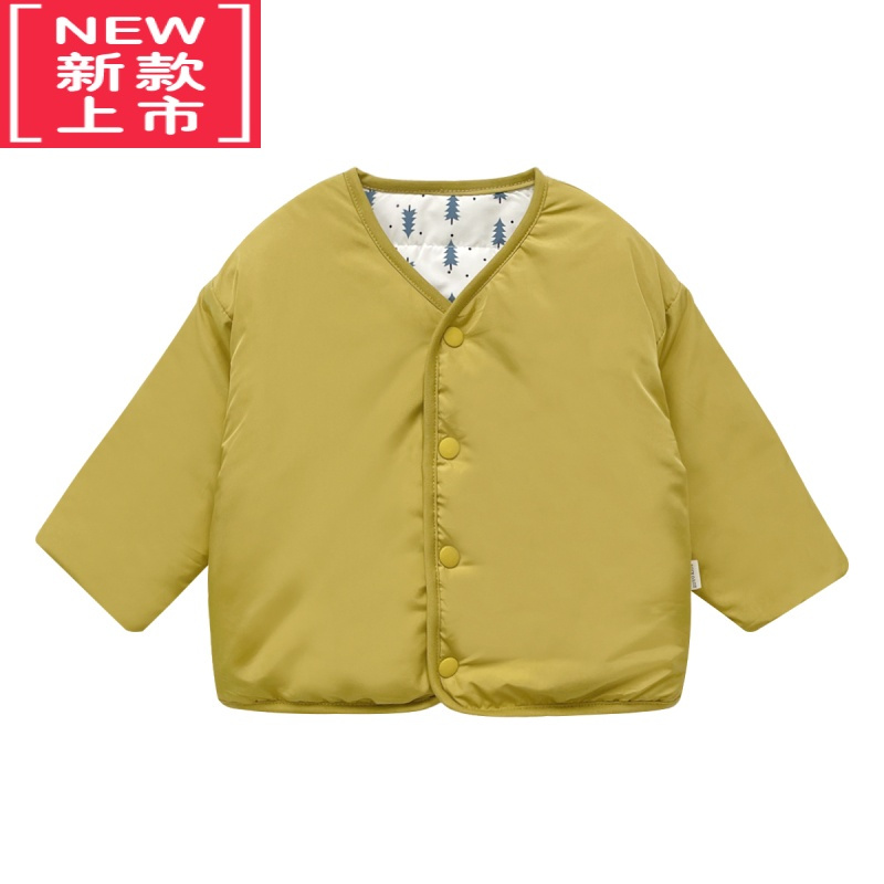 可莉允[双面可穿 随心搭配]婴儿秋冬保暖外出服卡通夹棉服外套洋气