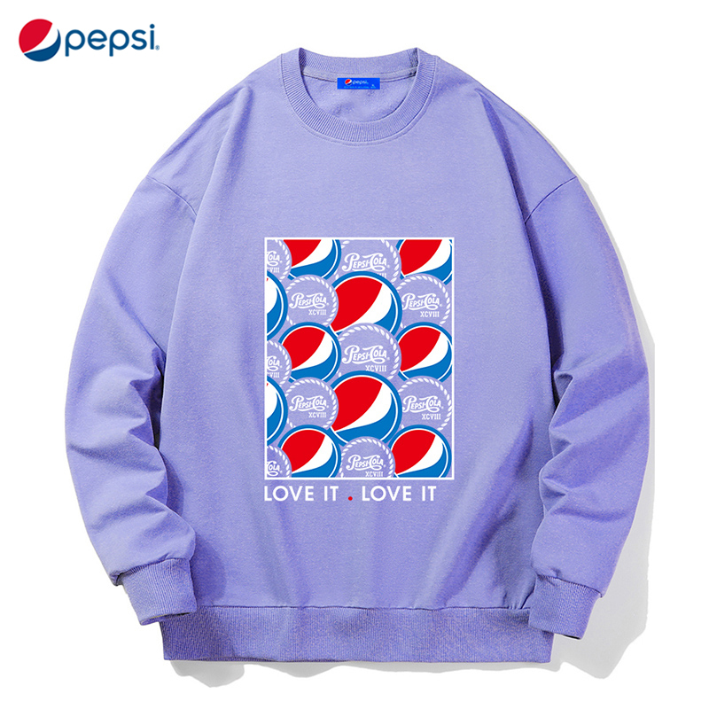 Pepsi/百事 男女同款休闲时尚潮流宽松卫衣BSW-2171加绒420克