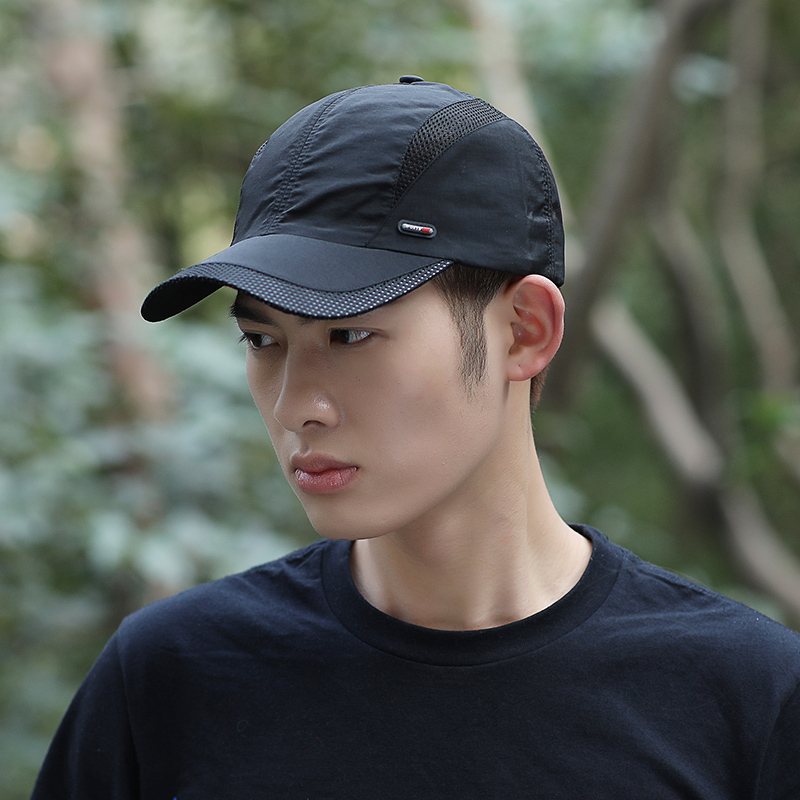 帽子男士夏季网眼棒球帽速干透气太阳帽户外防晒登山遮阳鸭舌帽男帽子