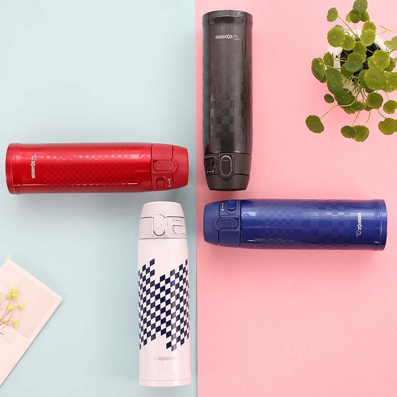 象印(zo jirushi) 保温杯sm-tae48sa 真空商务男女士车载情侣杯弹盖杯