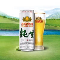 燕京啤酒纯生听装10度黄啤酒500ml*12罐整箱装