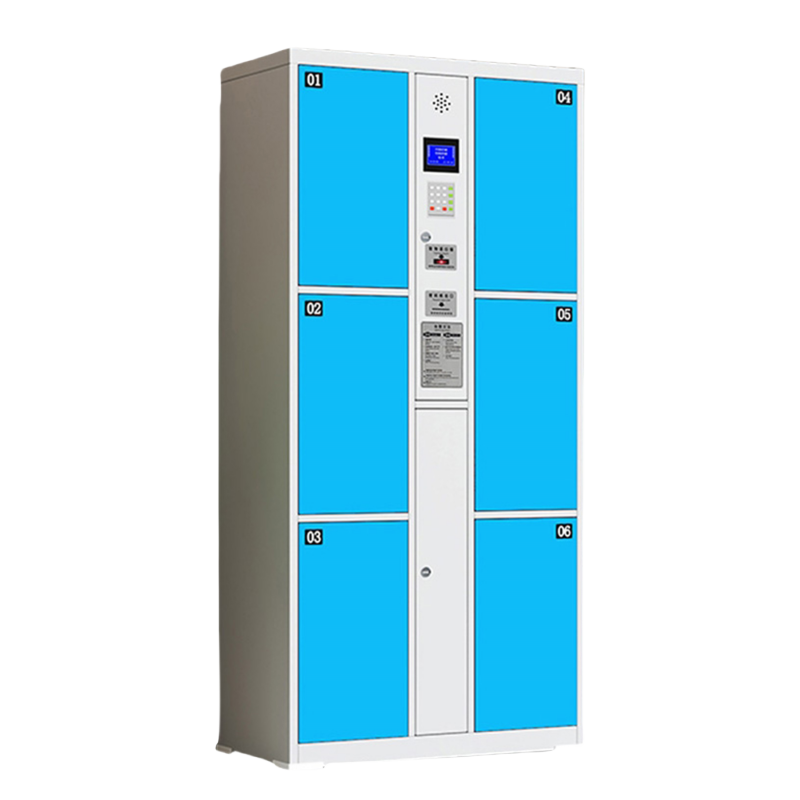智叶舟电子存包柜红外条码6门850*460*1800mm台高清大图