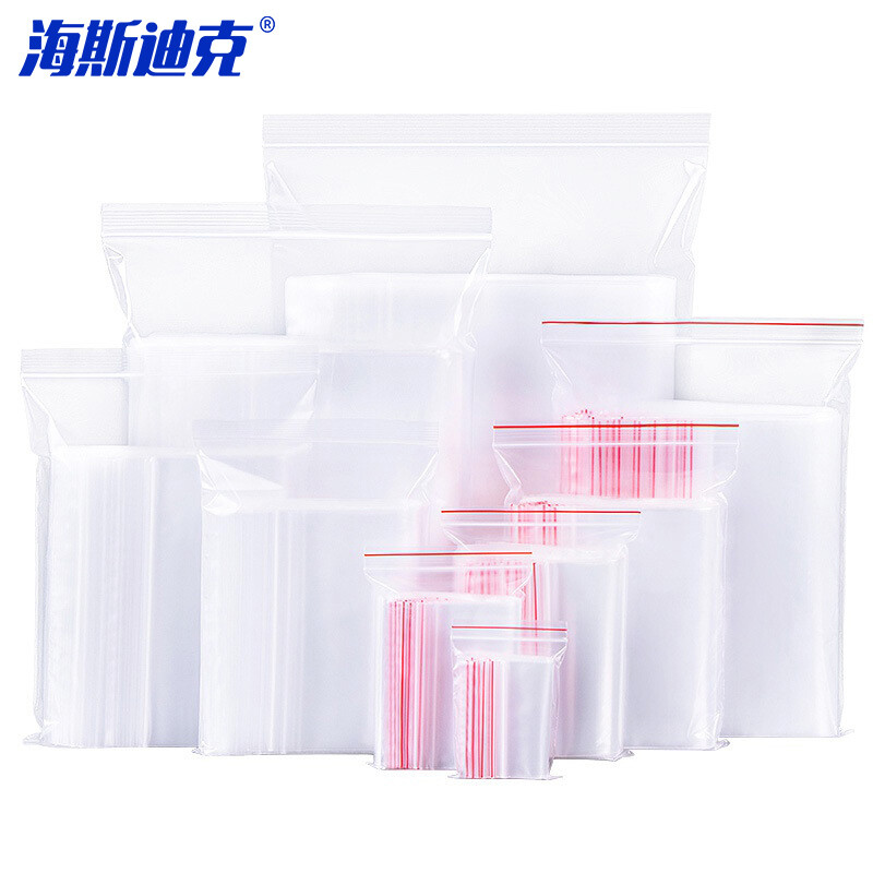 海斯迪克 透明PE自封袋 HKSN-03 11*16cm 8丝 1000个 1包