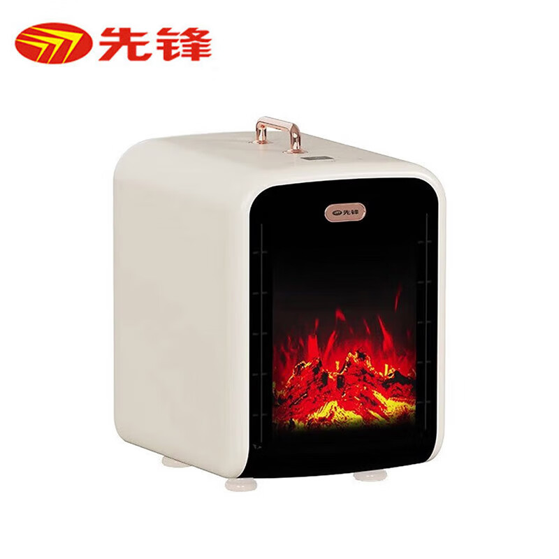 先锋石墨烯取暖器家用暖风机恒温节能速热电暖器小型仿真炭火电暖气卧室办公室遥控定时电热风机 DNF-TH1R